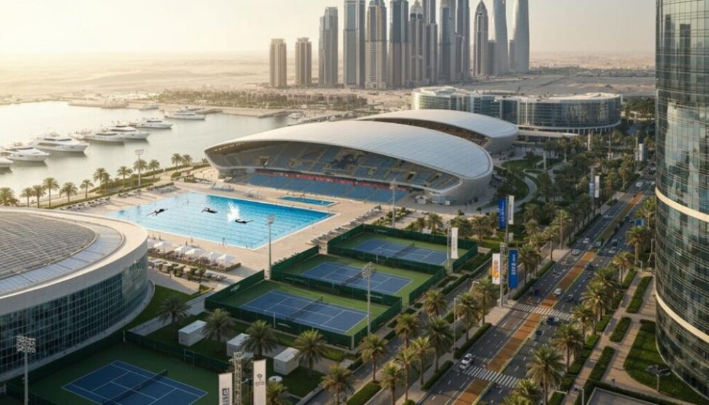 Wie die Sportstadt der Superlative Dubai Athleten und Marken aus aller Welt anzieht