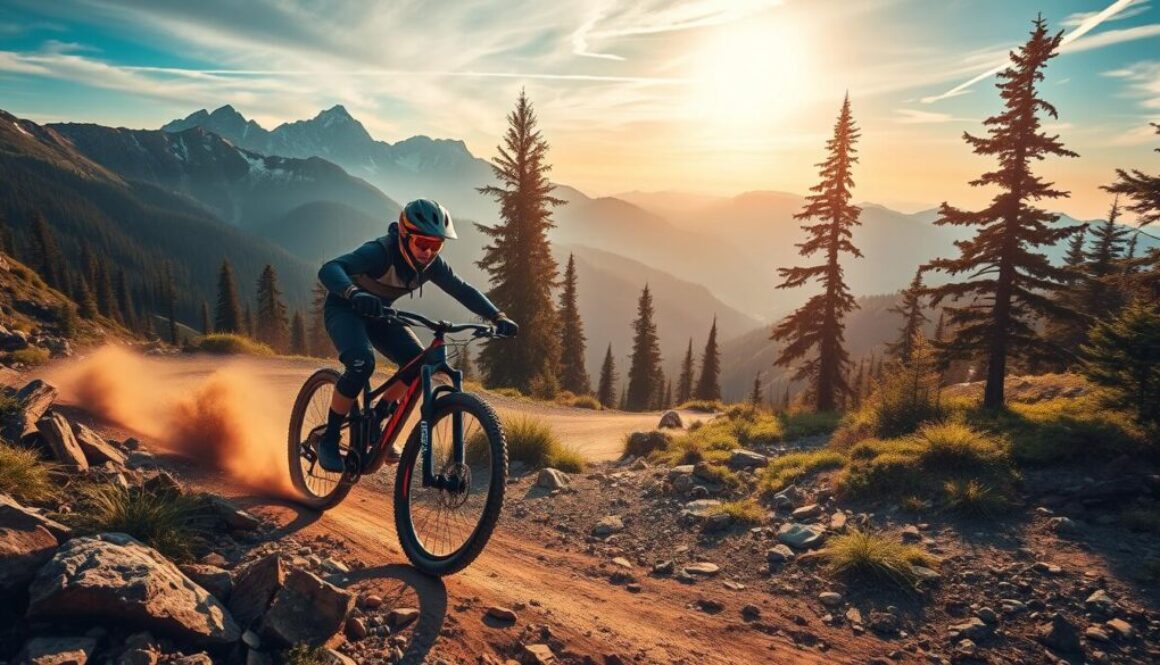 Downhill MTB Bergabfahrt Mountainbike