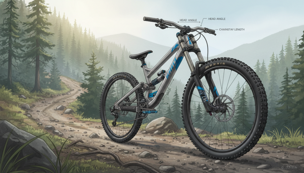 Downhill Mountainbike Geometrie und Rahmendesign Downhill Mountainbike Geometrie und Rahmendesign