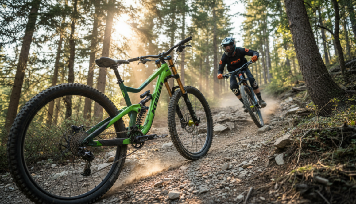 Vollgefedertes Downhill Bike mit Federung