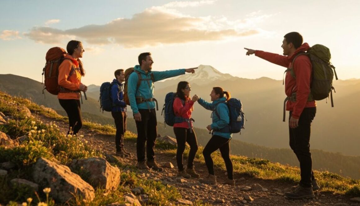 Gruppenaktivitäten im Freien Spaß