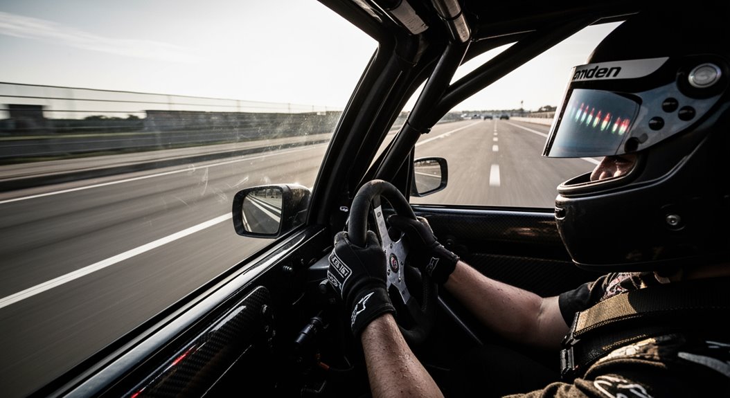 hohe Geschwindigkeit Rennintensität