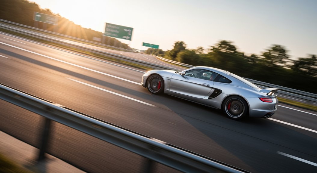 mit vorsichtiger Präzision schnell fahrend